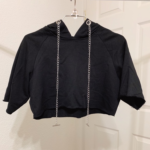 Raw cut, Cropped Hoodie - Picture 4 of 8